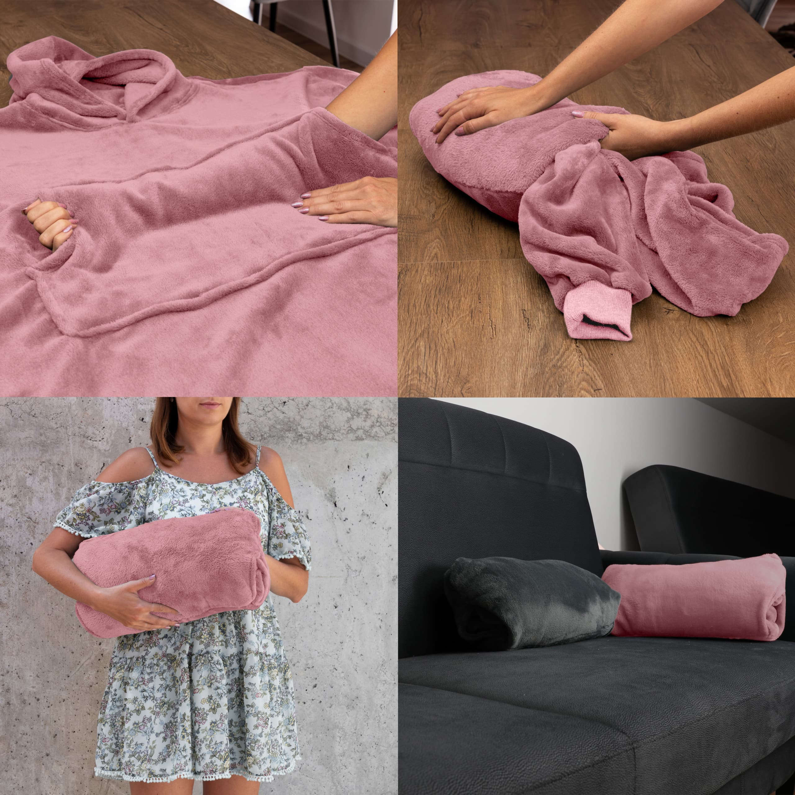 Bluzair kocobluza produkt polski futrzak poduszka