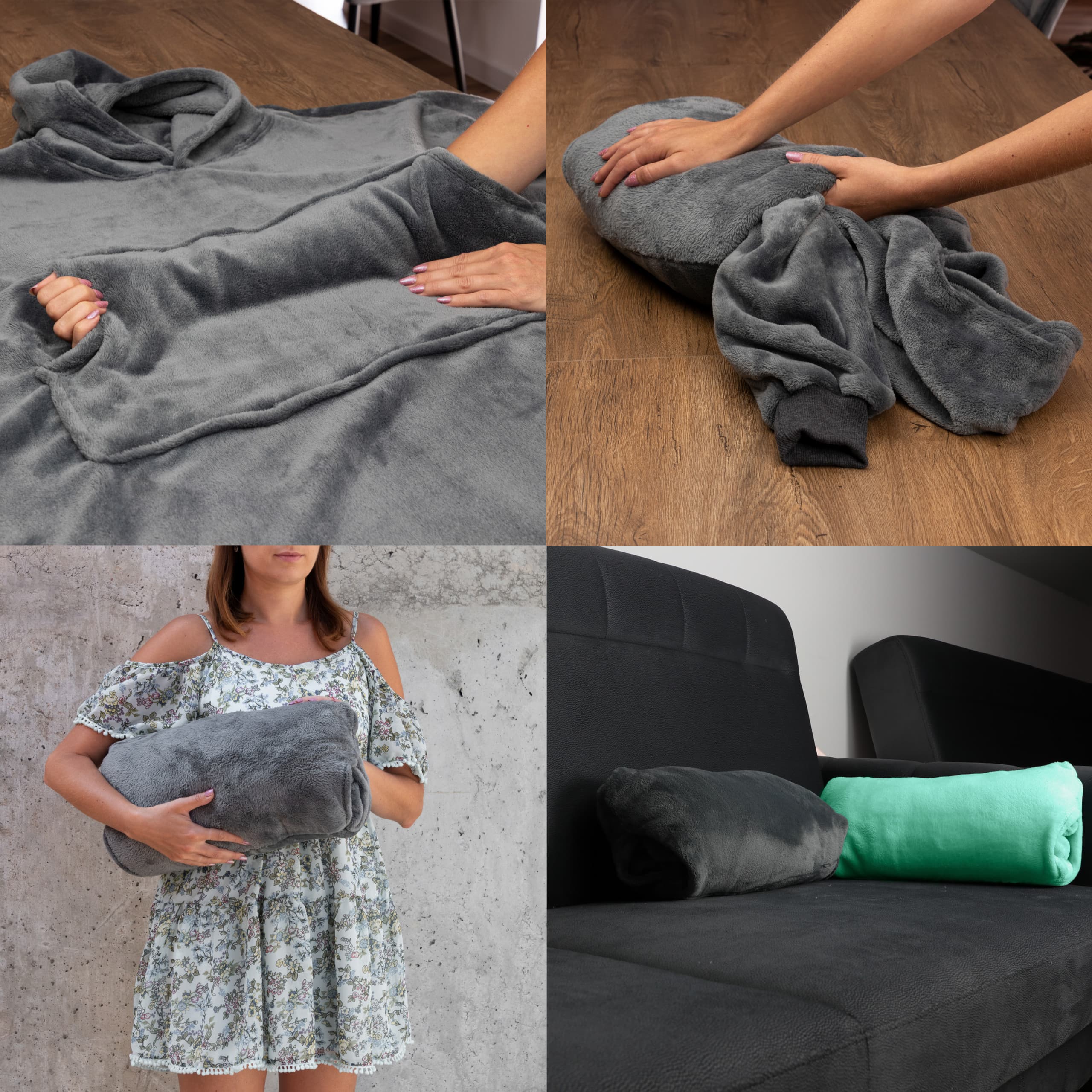 Bluzair koco bluza oversize z kapturem polska 4w1