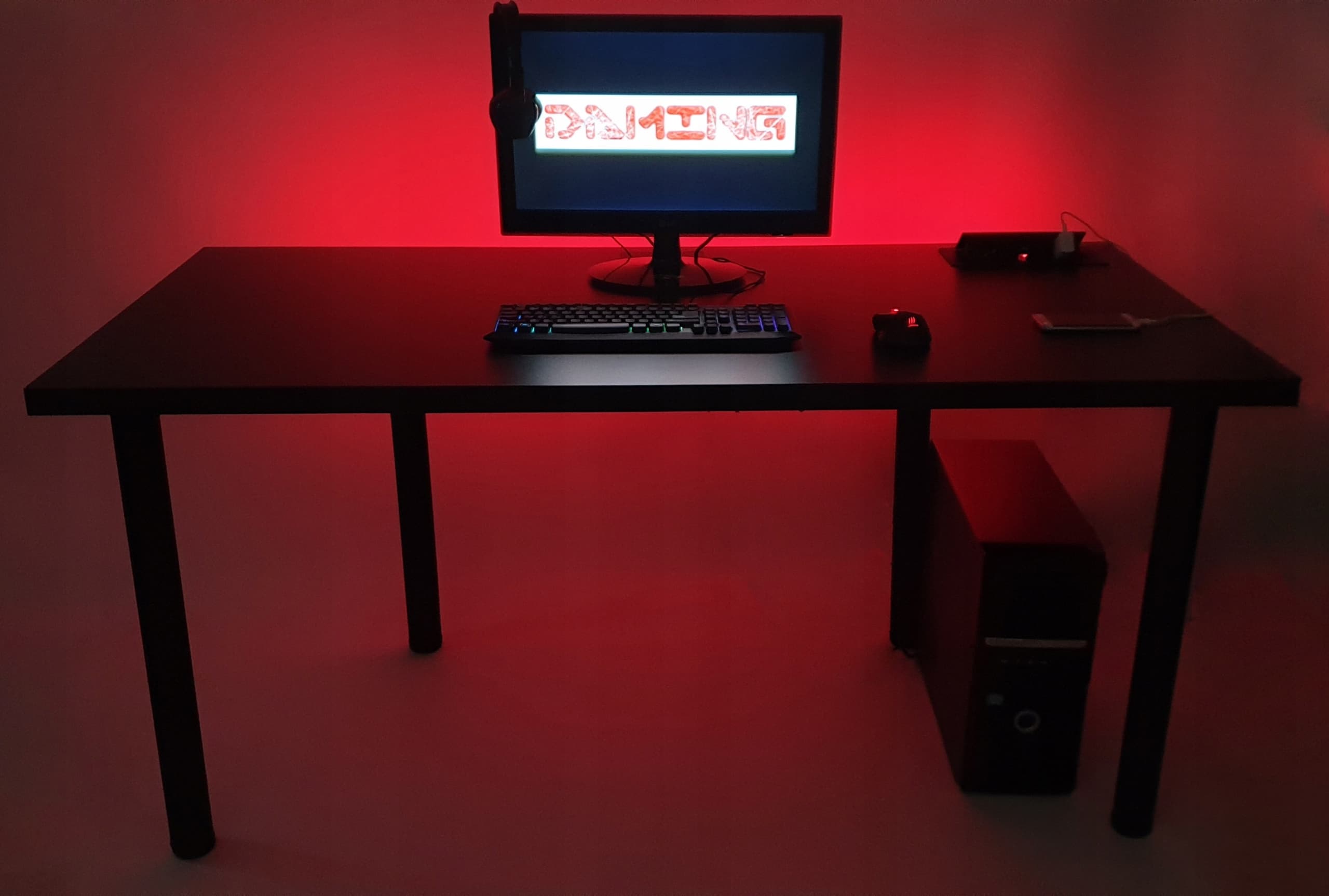 Biurko gamingowe stół komputerowy led producent